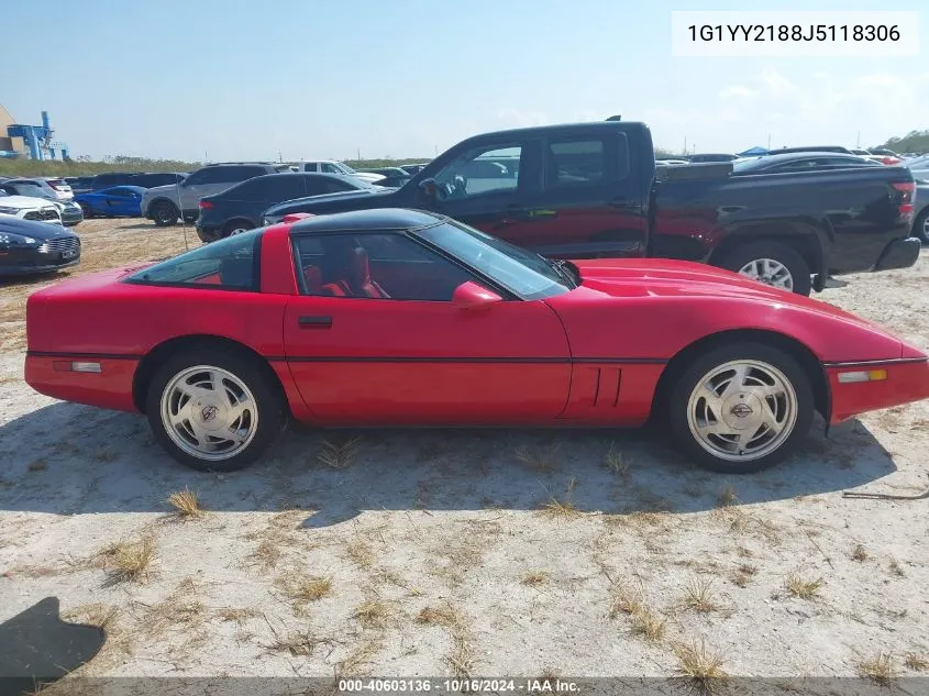 1988 Chevrolet Corvette VIN: 1G1YY2188J5118306 Lot: 40603136