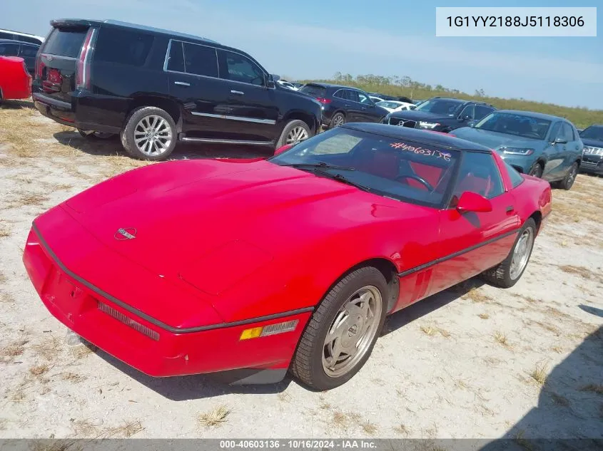 1988 Chevrolet Corvette VIN: 1G1YY2188J5118306 Lot: 40603136