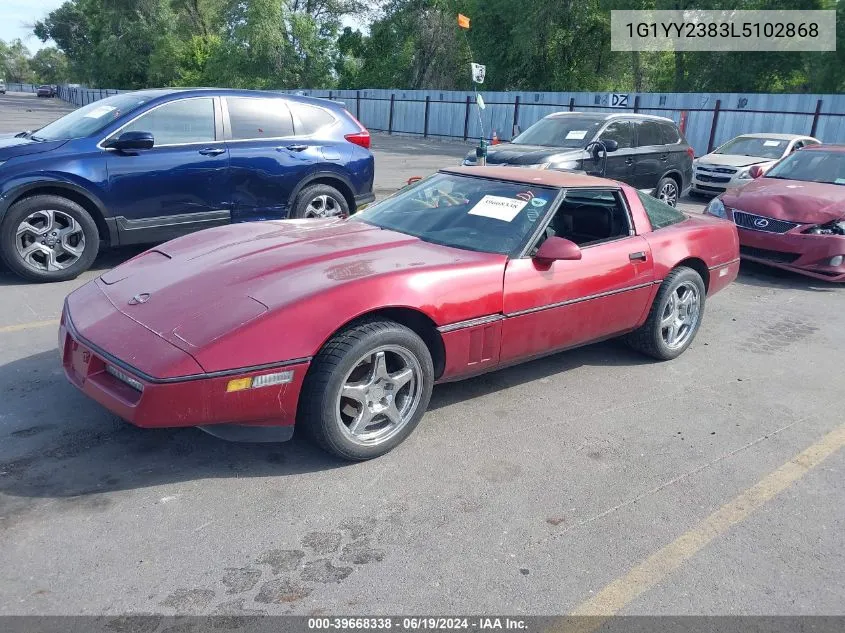 1990 Chevrolet Corvette VIN: 1G1YY2383L5102868 Lot: 39668338