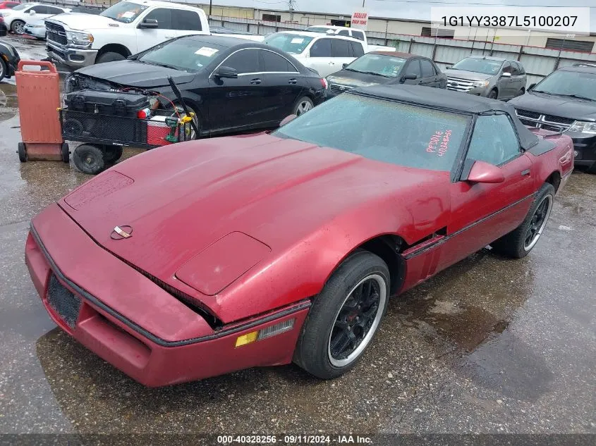 1G1YY3387L5100207 1990 Chevrolet Corvette