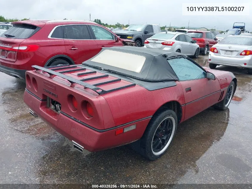 1990 Chevrolet Corvette VIN: 1G1YY3387L5100207 Lot: 40328256