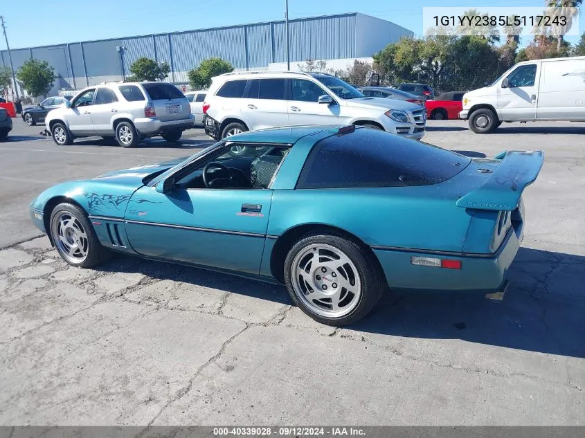 1990 Chevrolet Corvette VIN: 1G1YY2385L5117243 Lot: 40339028