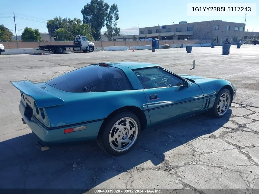 1990 Chevrolet Corvette VIN: 1G1YY2385L5117243 Lot: 40339028