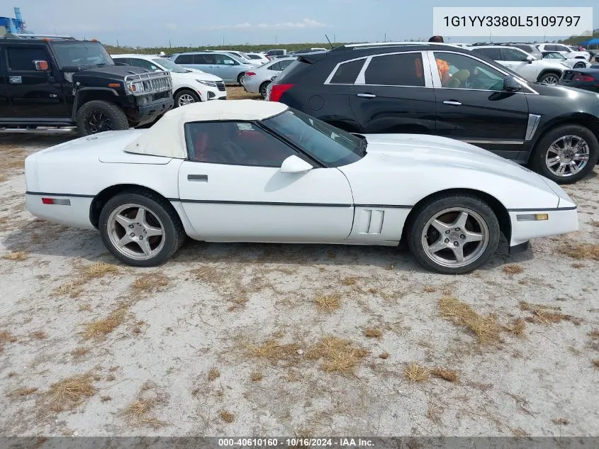 1990 Chevrolet Corvette VIN: 1G1YY3380L5109797 Lot: 40610160