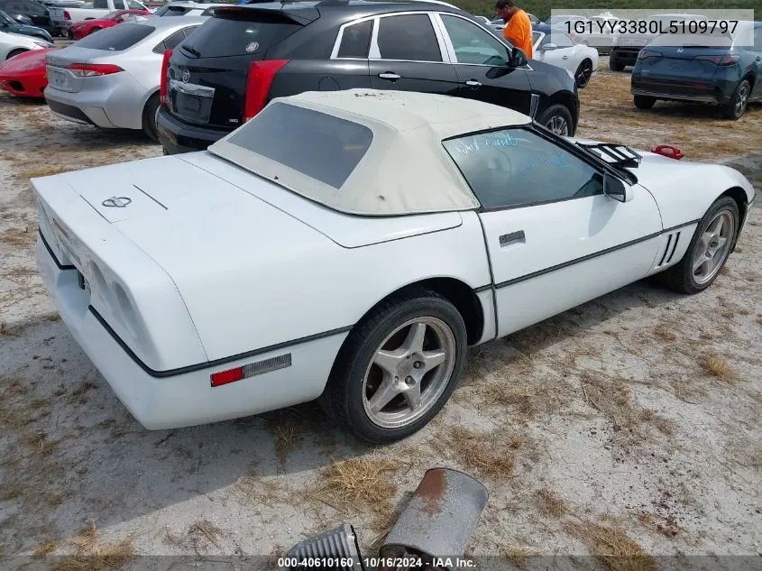 1990 Chevrolet Corvette VIN: 1G1YY3380L5109797 Lot: 40610160