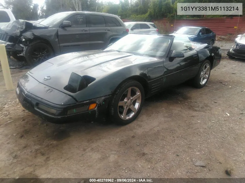 1991 Chevrolet Corvette VIN: 1G1YY3381M5113214 Lot: 40278962