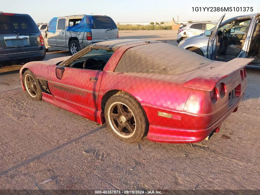 1991 Chevrolet Corvette VIN: 1G1YY2386M5101375 Lot: 40357873