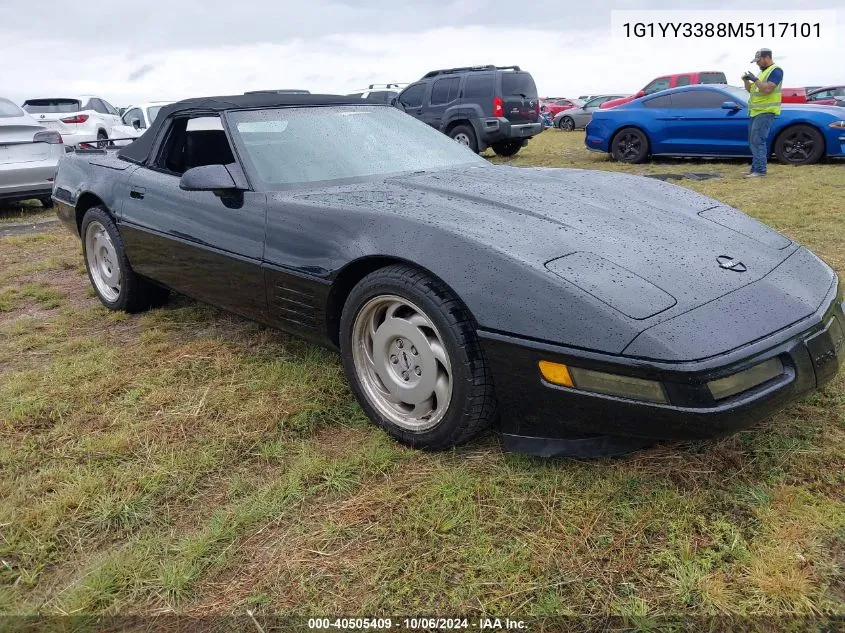 1G1YY3388M5117101 1991 Chevrolet Corvette