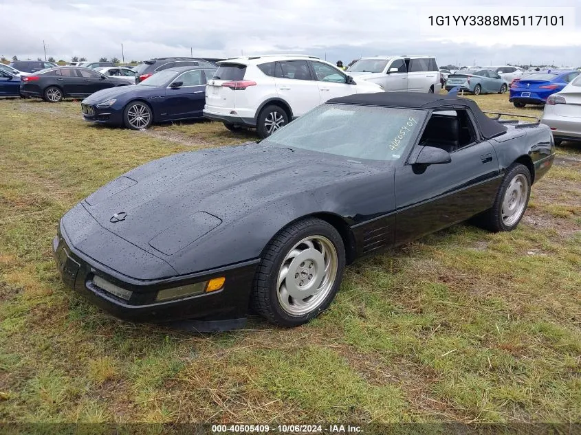 1991 Chevrolet Corvette VIN: 1G1YY3388M5117101 Lot: 40505409