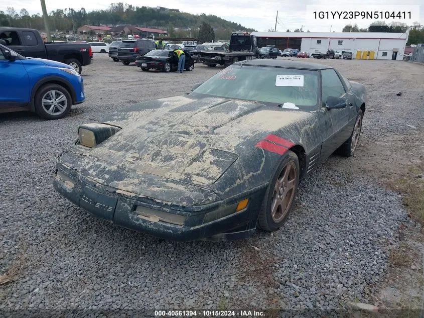 1992 Chevrolet Corvette VIN: 1G1YY23P9N5104411 Lot: 40561394