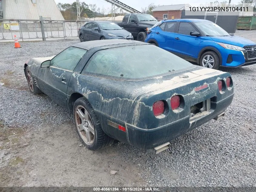 1992 Chevrolet Corvette VIN: 1G1YY23P9N5104411 Lot: 40561394