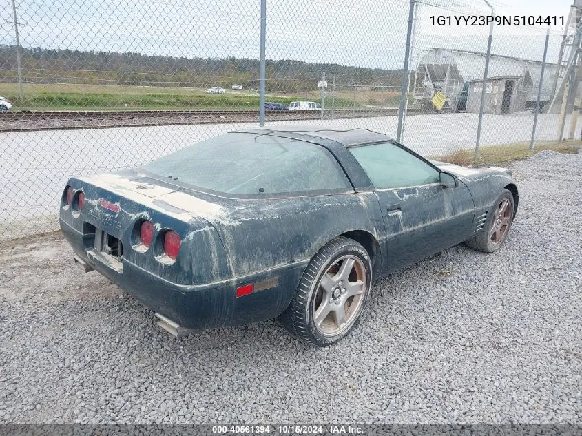 1992 Chevrolet Corvette VIN: 1G1YY23P9N5104411 Lot: 40561394