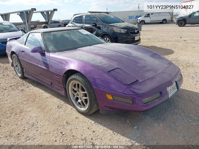 1992 Chevrolet Corvette VIN: 1G1YY23P9N5104327 Lot: 40577525