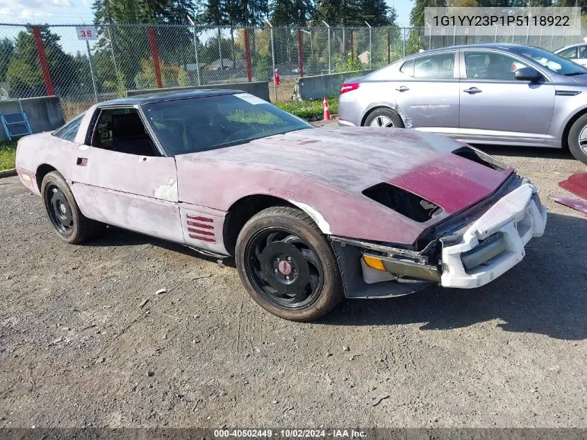 1993 Chevrolet Corvette VIN: 1G1YY23P1P5118922 Lot: 40502449