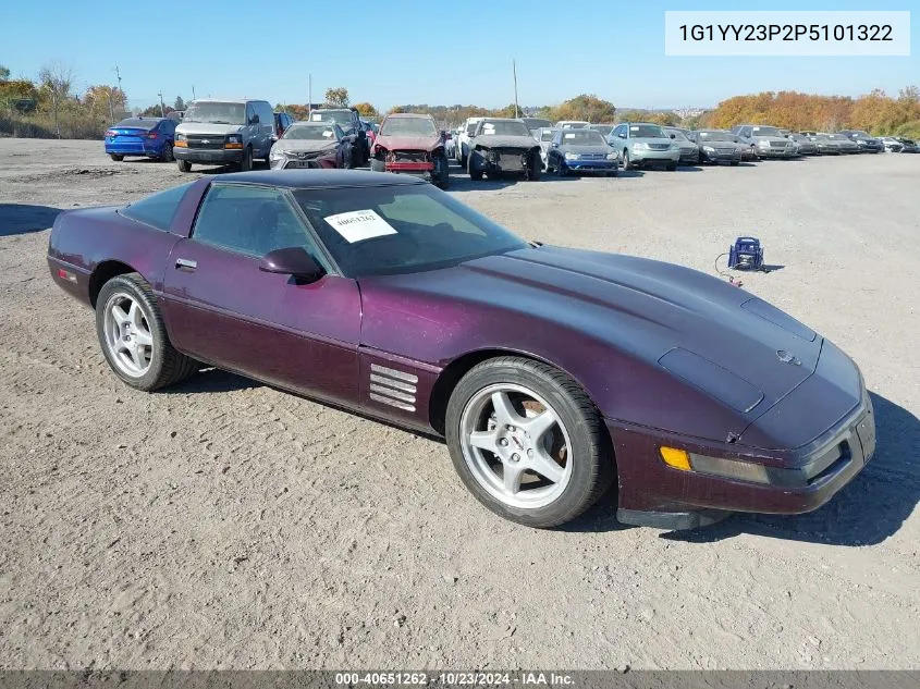 1993 Chevrolet Corvette VIN: 1G1YY23P2P5101322 Lot: 40651262