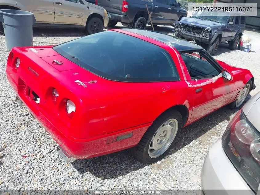 1994 Chevrolet Corvette VIN: 1G1YY22P4R5116070 Lot: 39948109