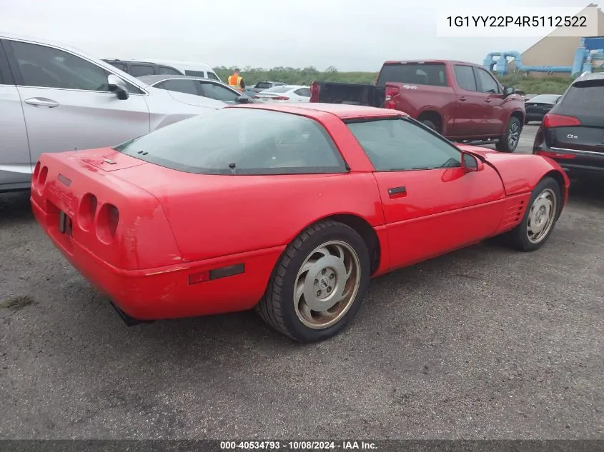 1994 Chevrolet Corvette VIN: 1G1YY22P4R5112522 Lot: 40534793