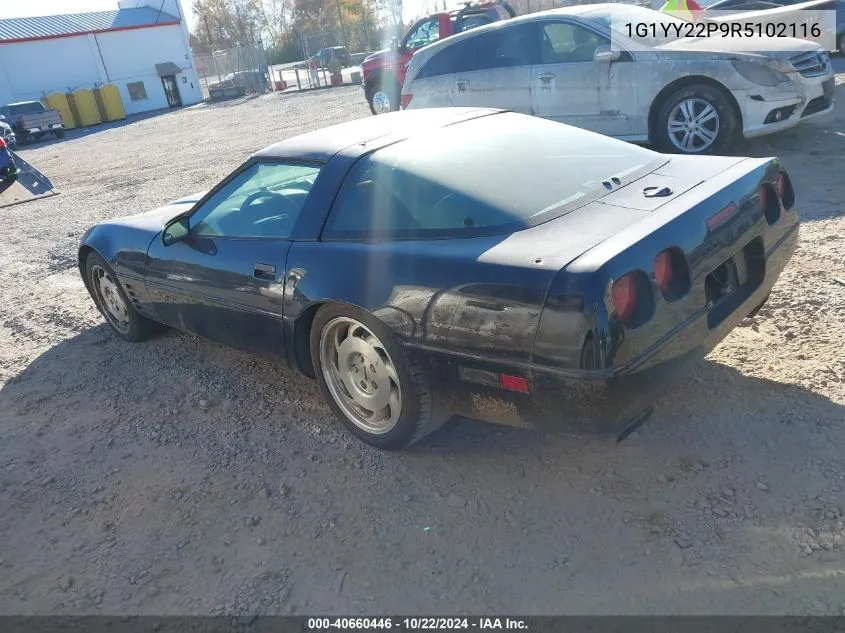 1994 Chevrolet Corvette VIN: 1G1YY22P9R5102116 Lot: 40660446