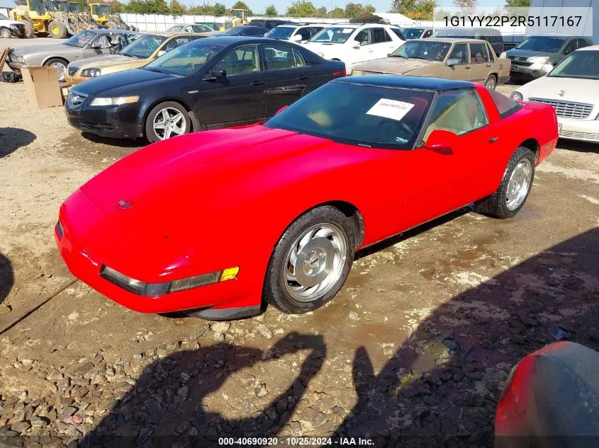 1994 Chevrolet Corvette VIN: 1G1YY22P2R5117167 Lot: 40690920