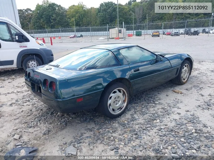 1995 Chevrolet Corvette VIN: 1G1YY22P8S5112092 Lot: 40289854