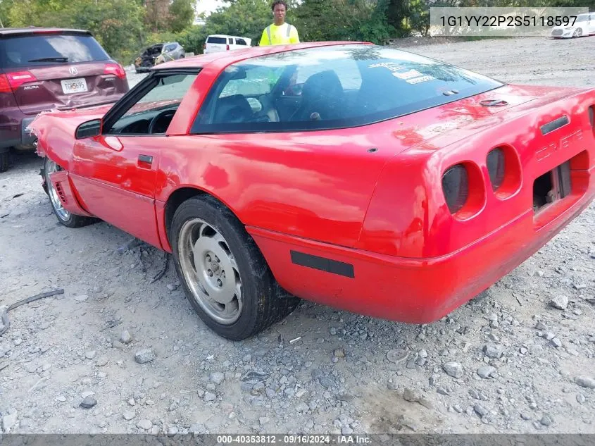 1995 Chevrolet Corvette VIN: 1G1YY22P2S5118597 Lot: 40353812