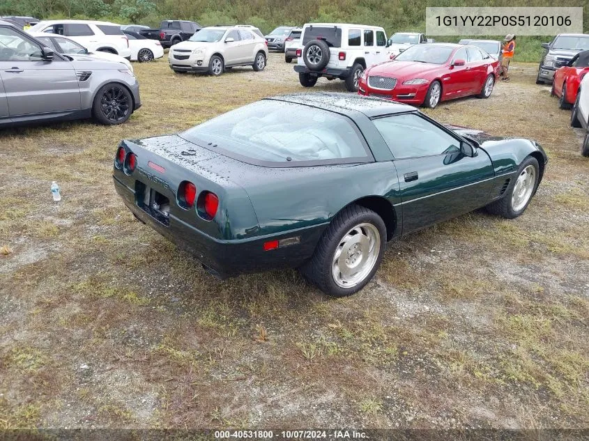 1995 Chevrolet Corvette VIN: 1G1YY22P0S5120106 Lot: 40531800