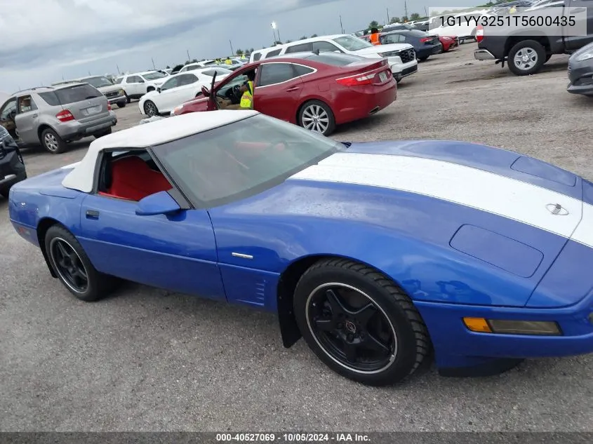 1996 Chevrolet Corvette VIN: 1G1YY3251T5600435 Lot: 40527069