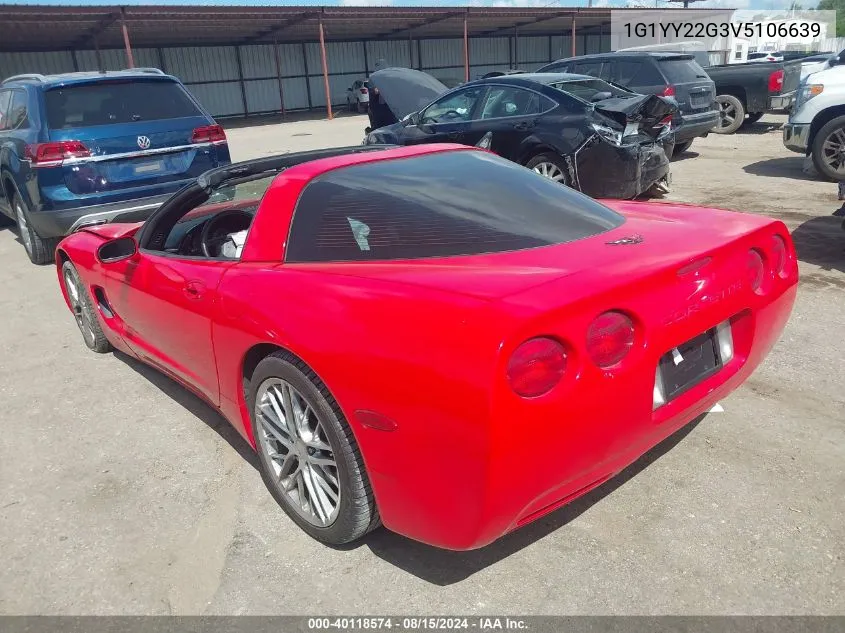 1997 Chevrolet Corvette VIN: 1G1YY22G3V5106639 Lot: 40118574