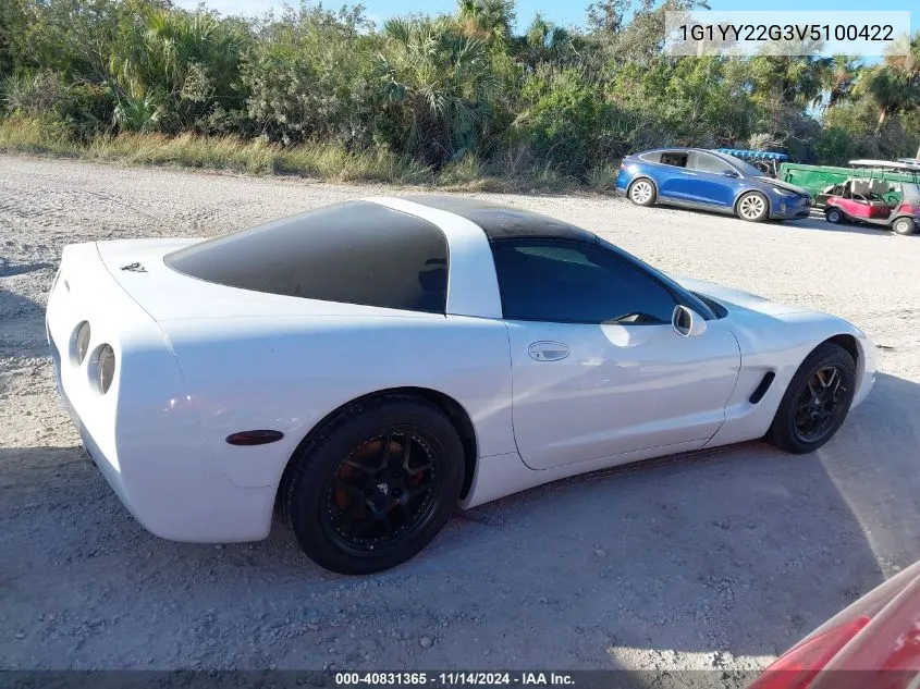 1997 Chevrolet Corvette VIN: 1G1YY22G3V5100422 Lot: 40831365