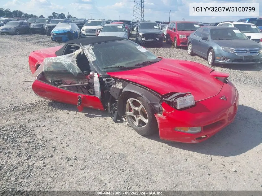 1998 Chevrolet Corvette VIN: 1G1YY32G7W5100799 Lot: 40437389