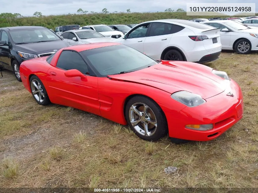 1G1YY22G8W5124958 1998 Chevrolet Corvette