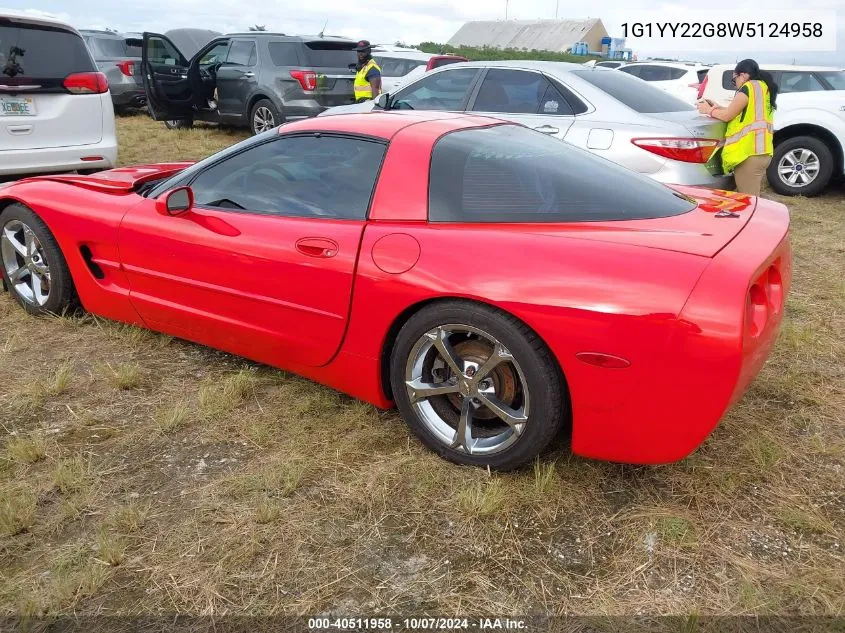 1G1YY22G8W5124958 1998 Chevrolet Corvette