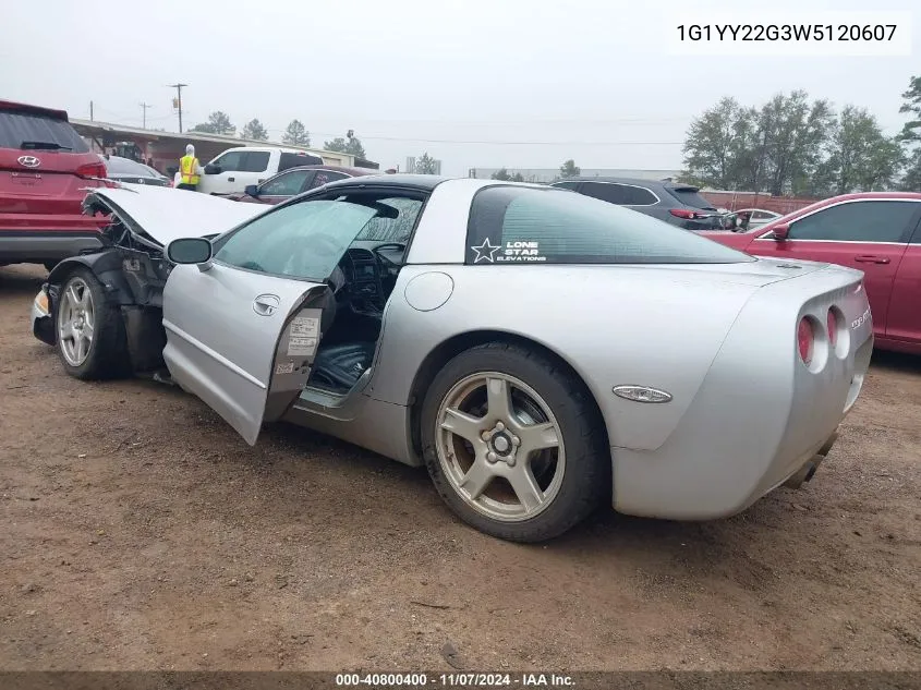 1998 Chevrolet Corvette VIN: 1G1YY22G3W5120607 Lot: 40800400