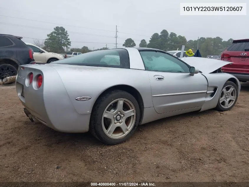 1998 Chevrolet Corvette VIN: 1G1YY22G3W5120607 Lot: 40800400