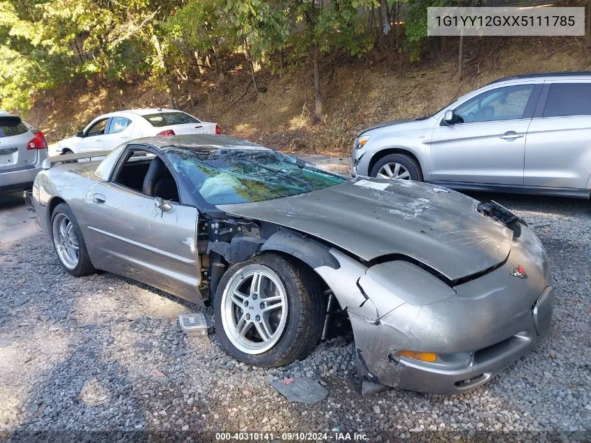 1999 Chevrolet Corvette Hardtop VIN: 1G1YY12GXX5111785 Lot: 40310141