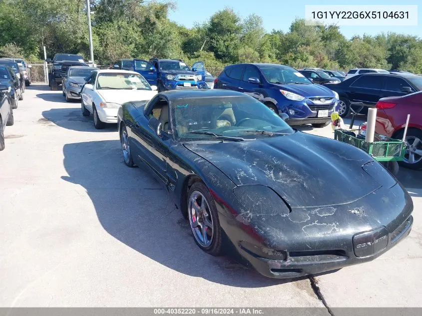 1999 Chevrolet Corvette VIN: 1G1YY22G6X5104631 Lot: 40352220