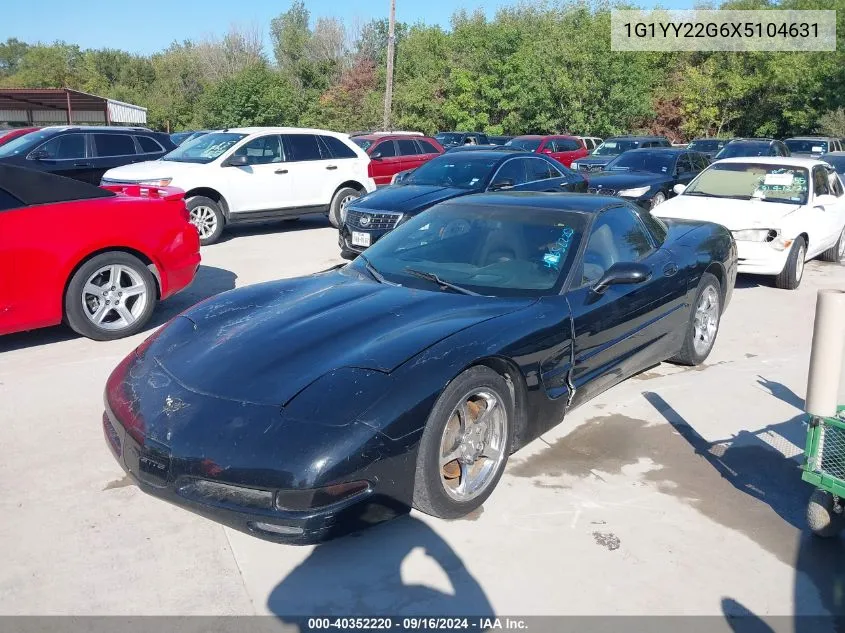 1999 Chevrolet Corvette VIN: 1G1YY22G6X5104631 Lot: 40352220