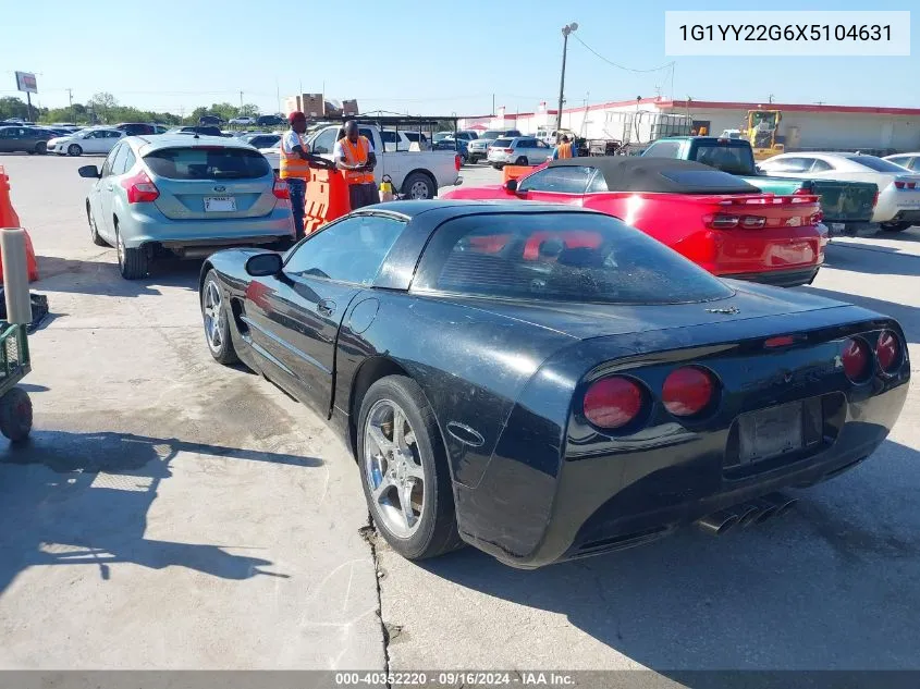 1G1YY22G6X5104631 1999 Chevrolet Corvette