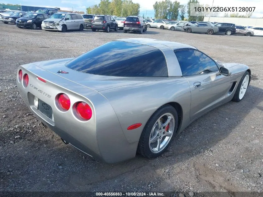 1999 Chevrolet Corvette VIN: 1G1YY22G6X5128007 Lot: 40556883