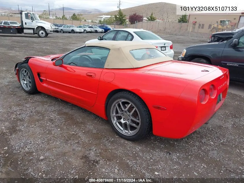 1999 Chevrolet Corvette VIN: 1G1YY32G8X5107133 Lot: 40878600