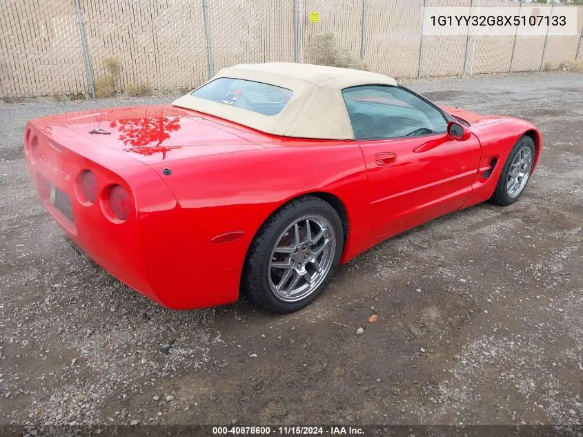 1999 Chevrolet Corvette VIN: 1G1YY32G8X5107133 Lot: 40878600