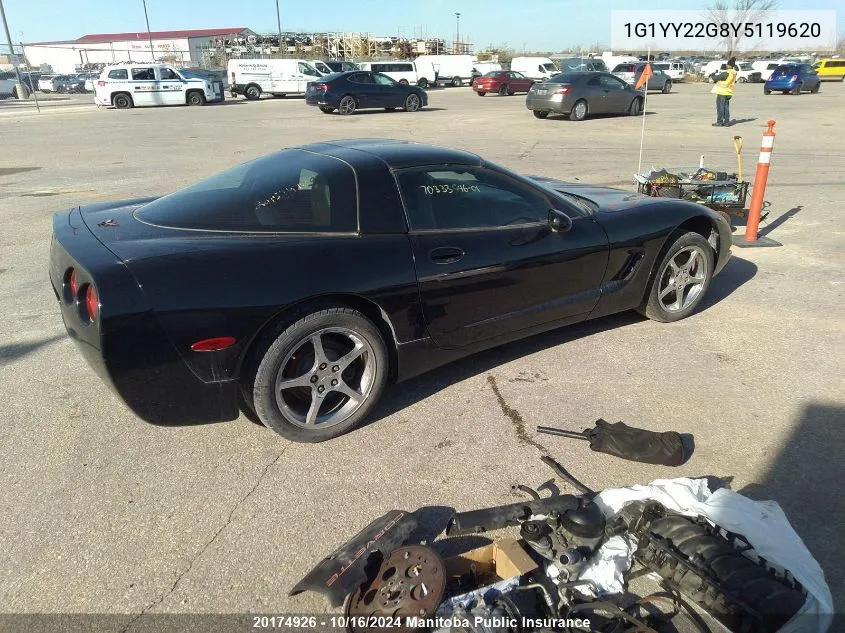 1G1YY22G8Y5119620 2000 Chevrolet Corvette