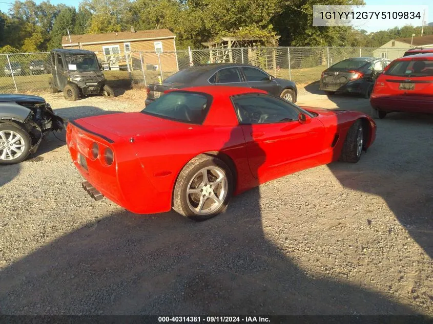 2000 Chevrolet Corvette Hardtop VIN: 1G1YY12G7Y5109834 Lot: 40314381