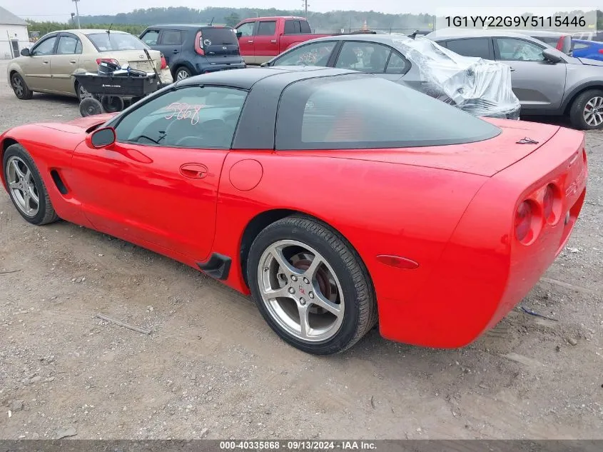 2000 Chevrolet Corvette VIN: 1G1YY22G9Y5115446 Lot: 40335868