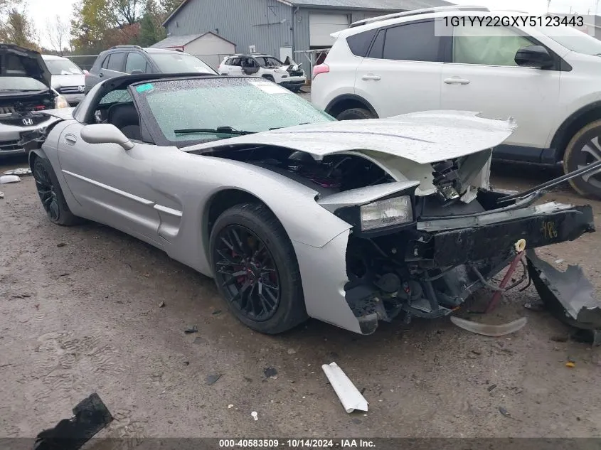 2000 Chevrolet Corvette VIN: 1G1YY22GXY5123443 Lot: 40583509