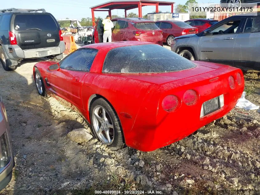 2000 Chevrolet Corvette VIN: 1G1YY22GXY5114175 Lot: 40599024