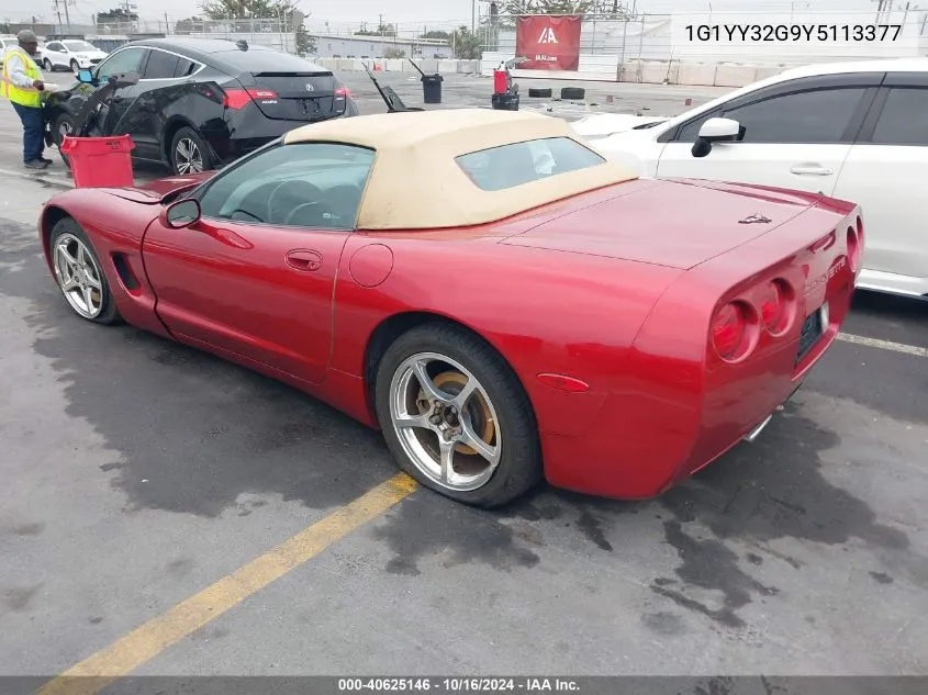 2000 Chevrolet Corvette VIN: 1G1YY32G9Y5113377 Lot: 40625146