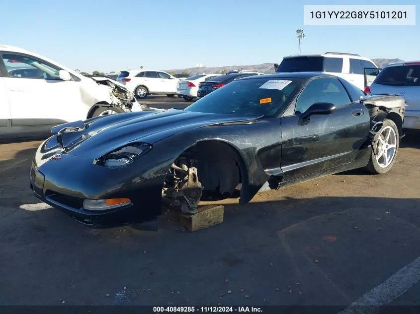 2000 Chevrolet Corvette VIN: 1G1YY22G8Y5101201 Lot: 40849285