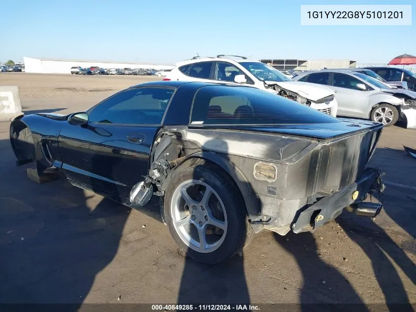 2000 Chevrolet Corvette VIN: 1G1YY22G8Y5101201 Lot: 40849285