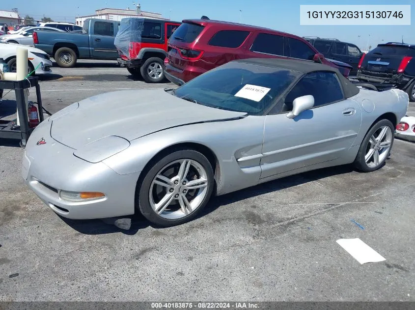 2001 Chevrolet Corvette VIN: 1G1YY32G315130746 Lot: 40183875